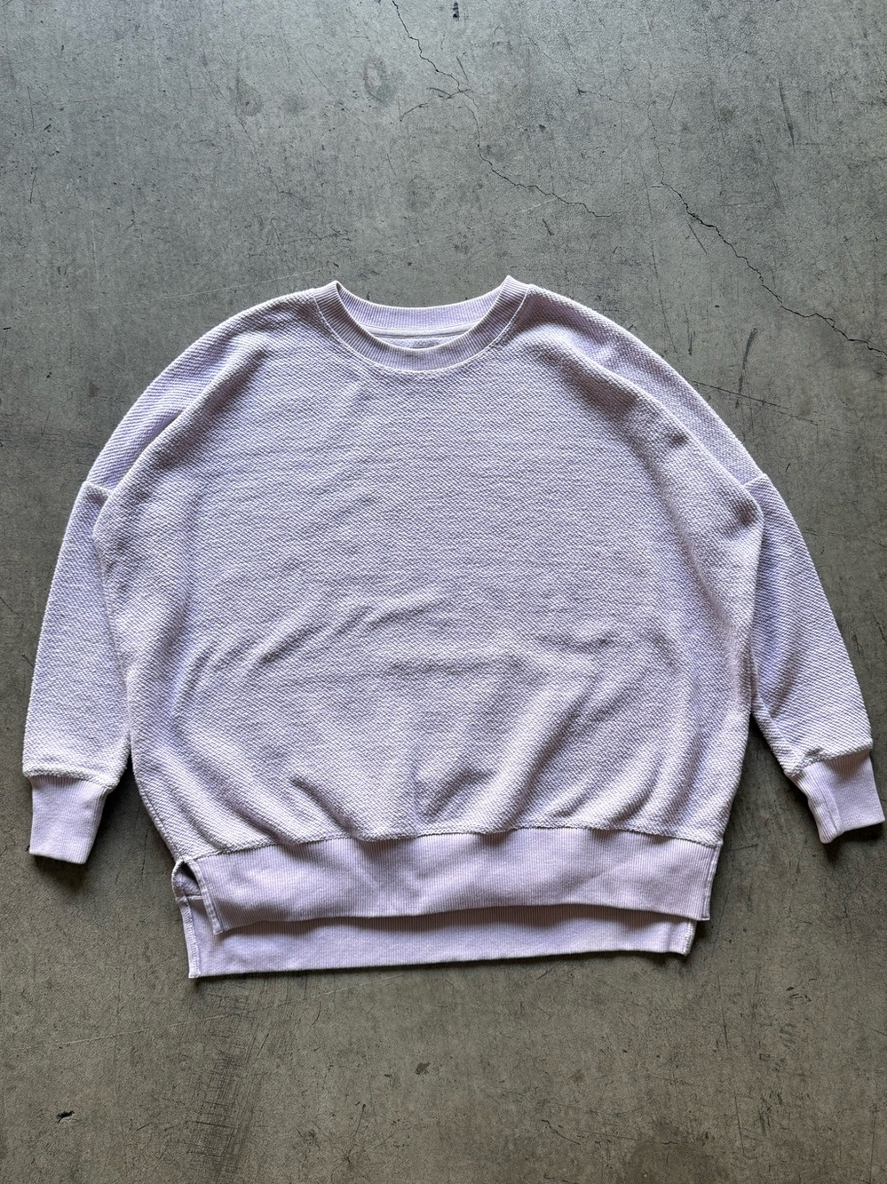 aerie - Lavender Crewneck Oversized Sweater - XS